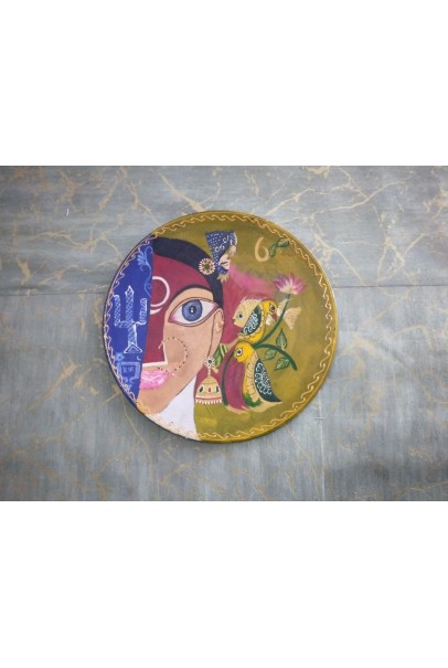 Wooden Wall Decor Plate - Multicolor Wooden Wall Decor Plate - Multicolor